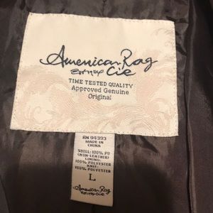 New American rag faux leather jacket